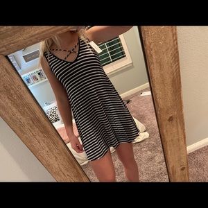 striped tshirt type dress